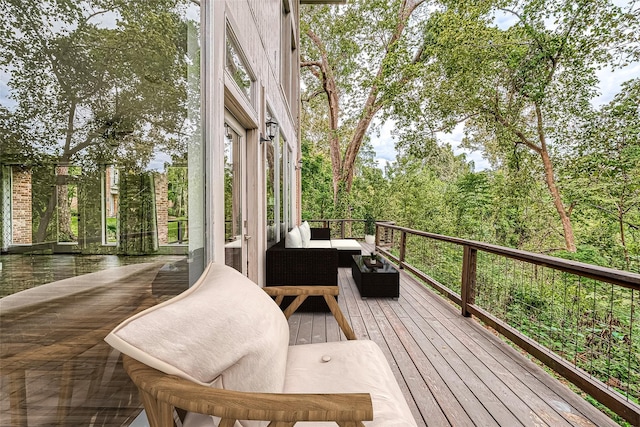 6628 Bayou Glen Rd Unit 6628, Houston, TX 77057 - wooden deck with an outdoor living space