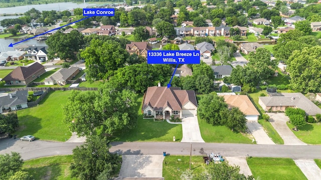 13336 Lake Breeze Ln, Willis, TX 77318 - aerial view of residential area