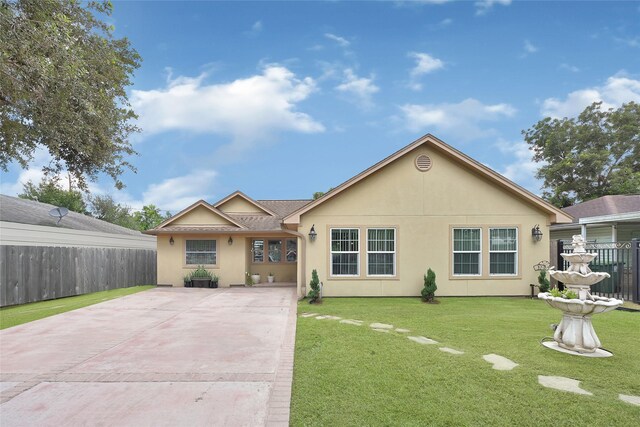 5227 Falvey St, Houston, TX 77017 - ranch-style home with stucco siding and driveway