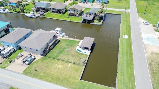 110 Four Master Rd, Freeport, TX 77541 - aerial view of residential area with a nearby body of water