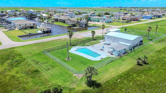 110 Four Master Rd, Freeport, TX 77541 - aerial view of residential area with a nearby body of water