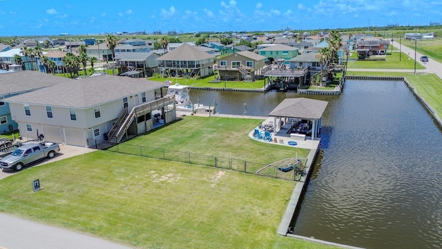 110 Four Master Rd, Freeport, TX 77541 - aerial perspective of suburban area with a nearby body of water