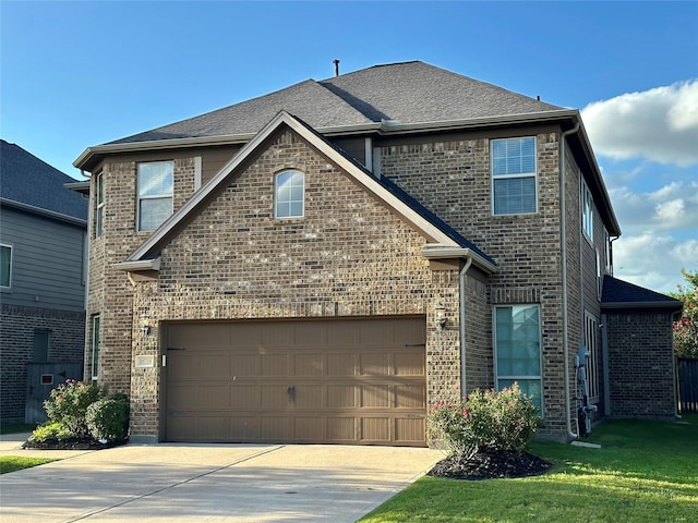 18718 Fairmont Springs Ct, Cypress, TX 77429 - traditional-style home featuring driveway, brick siding, and a front lawn