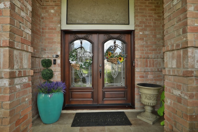 6430 Willow Pine Dr, Spring, TX 77379 - property entrance featuring brick siding and french doors