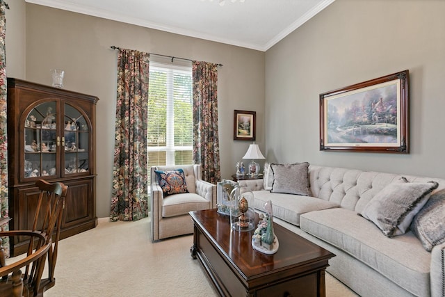 6430 Willow Pine Dr, Spring, TX 77379 - living room with light colored carpet and crown molding