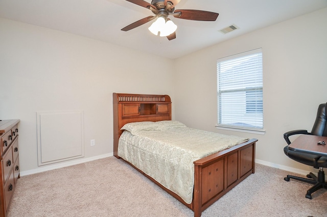 8711 Chamomile Meadow Trl, Katy, TX 77494 - carpeted bedroom featuring baseboards and ceiling fan