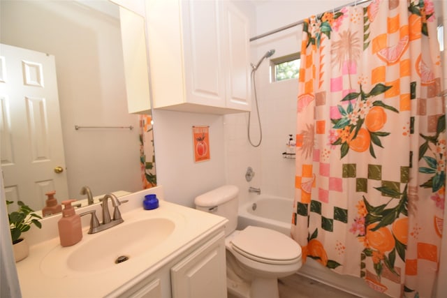 5113 Greenwater Dr, Willis, TX 77318 - bathroom with vanity and shower / bath combination with curtain