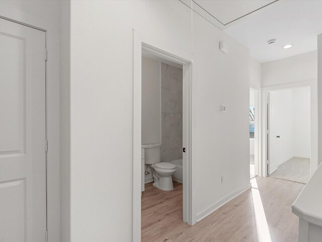 5702 Elysian St, Houston, TX 77009 - hall with light wood-style floors