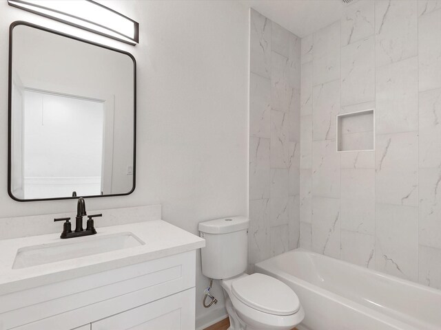 5702 Elysian St, Houston, TX 77009 - full bathroom with vanity and bathing tub / shower combination