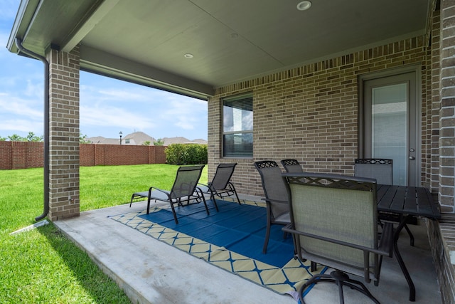 1919 Waters Branch Dr, Missouri City, TX 77459 - view of patio / terrace with outdoor dining space