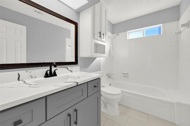 15810 Parksley Dr, Houston, TX 77059 - full bath with vanity, shower / washtub combination, and tile patterned floors