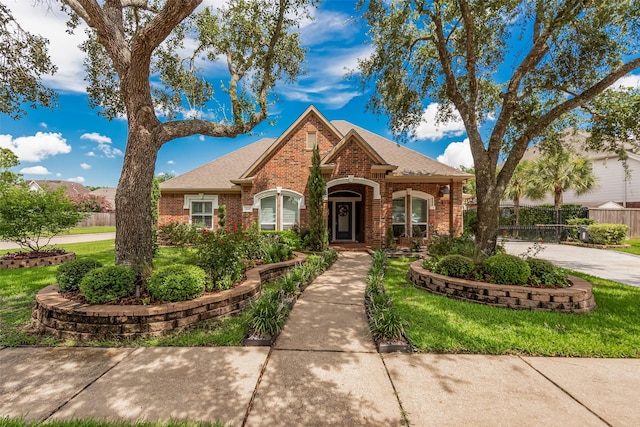 1013 Azalea Pointe, League City, TX 77573 - view of front facade featuring brick siding and a shingled roof