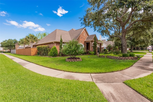 1013 Azalea Pointe, League City, TX 77573 - view of front facade featuring brick siding and roof with shingles