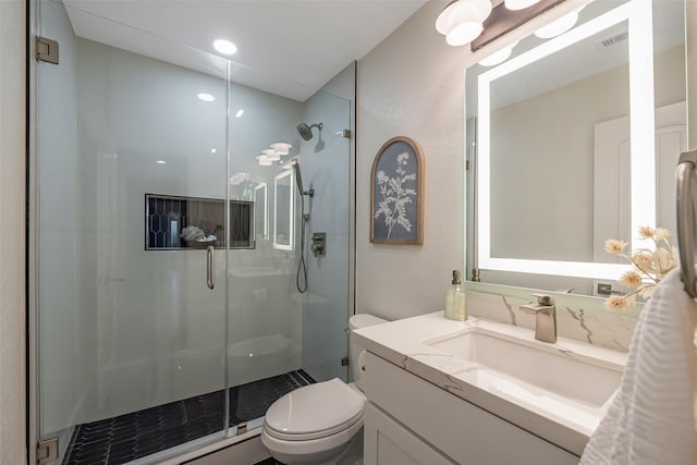 1013 Azalea Pointe, League City, TX 77573 - bathroom featuring a stall shower and vanity
