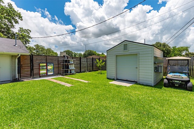 1208 15th Ave N, Texas City, TX 77590 - view of yard with a shed