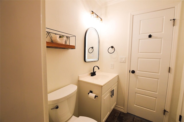 154 Wood Manor Ln, Sour Lake, TX 77659 - bathroom with vanity and crown molding