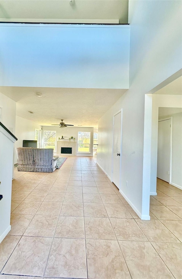 6322 Northland Dr, Houston, TX 77084 - hallway with light tile patterned floors and baseboards