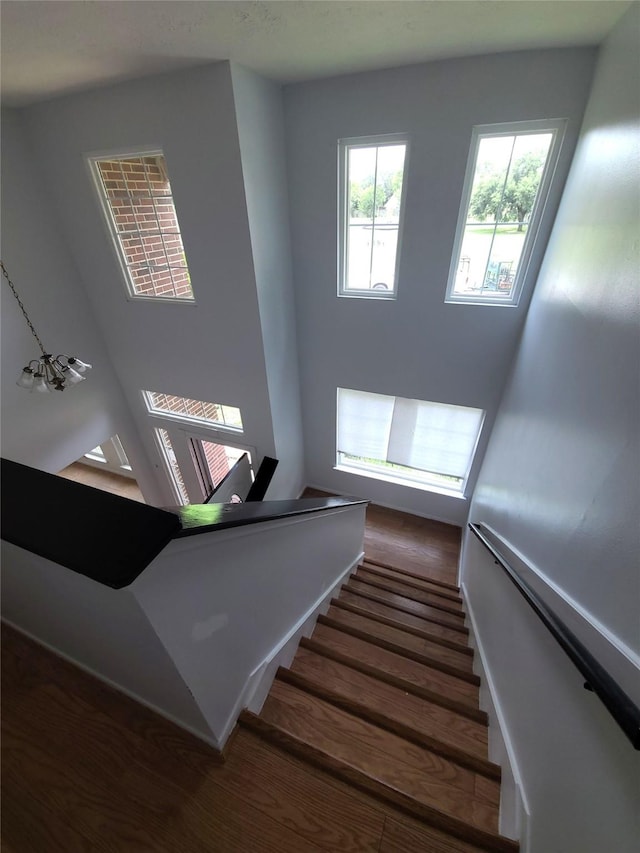 6322 Northland Dr, Houston, TX 77084 - stairs with wood finished floors