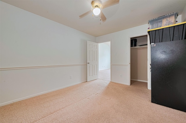 10818 Kleberg Place Dr, Houston, TX 77064 - unfurnished bedroom with carpet floors, ceiling fan, and a closet