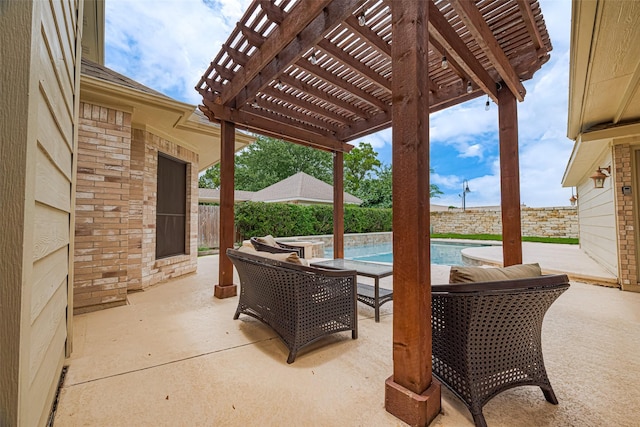10818 Kleberg Place Dr, Houston, TX 77064 - fenced backyard with a pergola and a patio