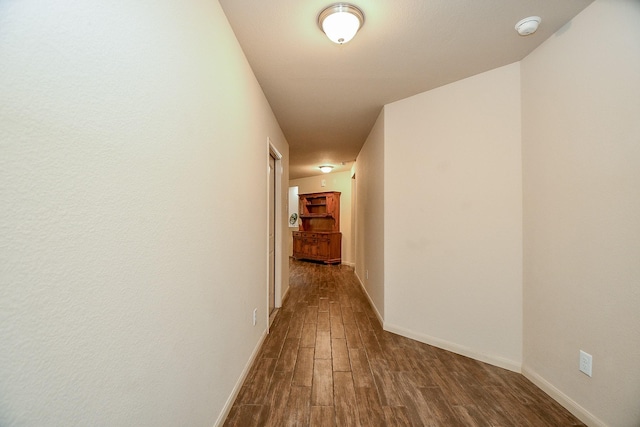 2026 Naplechase Crest Dr, Spring, TX 77373 - hall with dark wood-style floors and baseboards