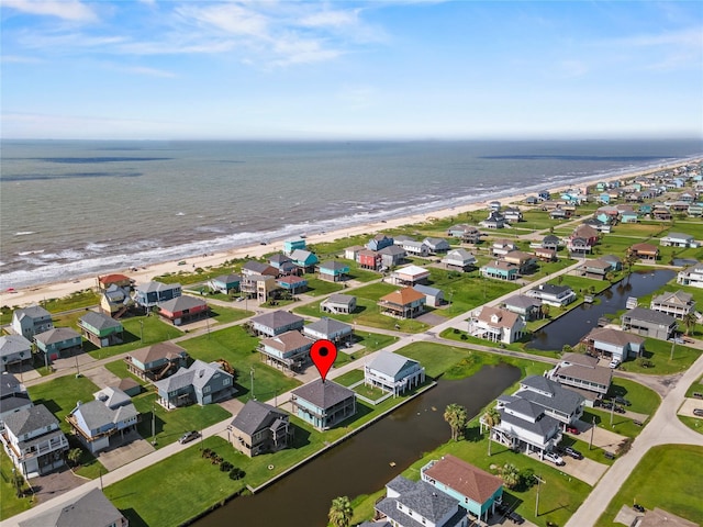 2617 Breaker Dr, Port Bolivar, TX 77650 - aerial perspective of suburban area featuring unending shoreline