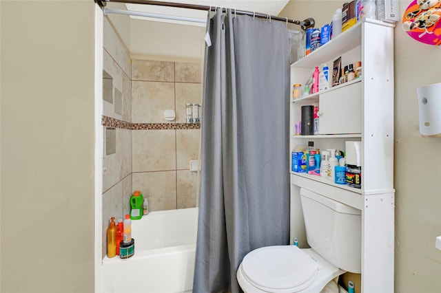 19330 Cypress Canyon Dr, Katy, TX 77449 - full bath featuring shower / bathtub combination with curtain and toilet