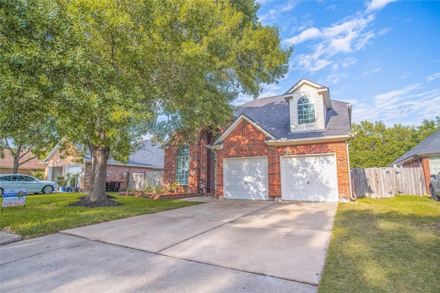 9434 Barretts Glen Ct, Houston, TX 77065 - traditional home featuring brick siding, driveway, and roof with shingles