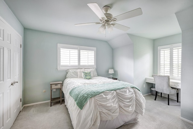 1109 Cheshire Ln, Houston, TX 77018 - carpeted bedroom featuring multiple windows and ceiling fan