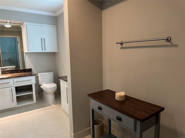 1109 Cheshire Ln, Houston, TX 77018 - bathroom with vanity and crown molding