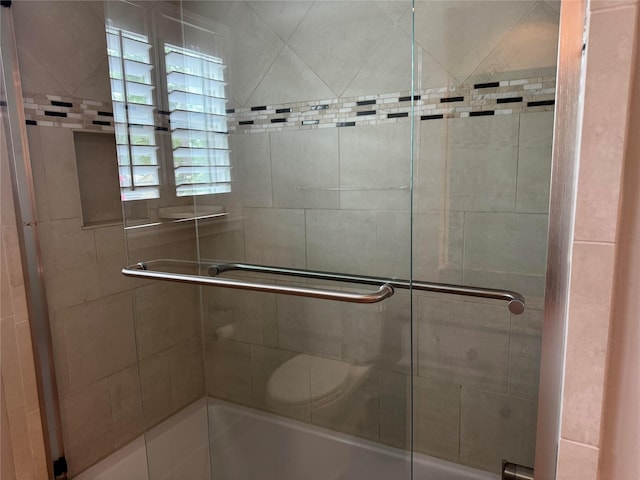 1109 Cheshire Ln, Houston, TX 77018 - full bathroom with combined bath / shower with glass door