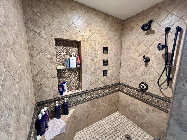 51 S Trillium Ct, Lake Jackson, TX 77566 - full bath with a tile shower