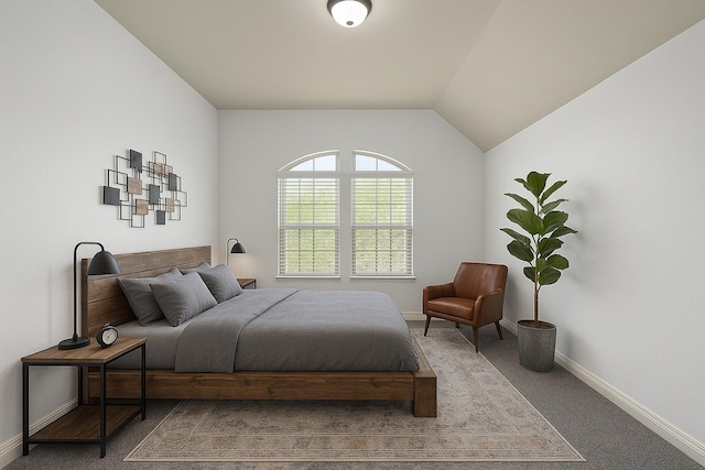 28915 Crested Butte Dr, Katy, TX 77494 - carpeted bedroom featuring baseboards and lofted ceiling
