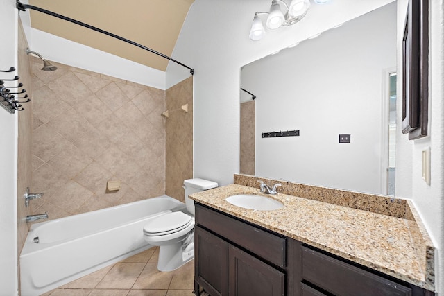 28915 Crested Butte Dr, Katy, TX 77494 - full bathroom with shower / washtub combination, vanity, and tile patterned flooring