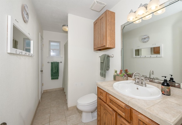 505 Sage Brush Dr, Somerville, TX 77879 - full bathroom with vanity, tile patterned flooring, and a shower with curtain