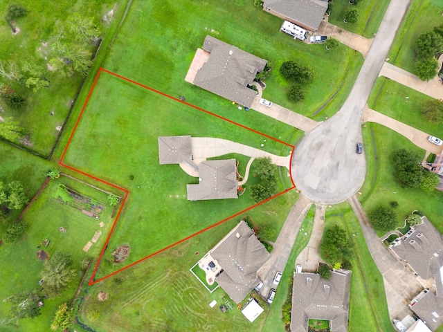 14910 High Meadow Ln, Baytown, TX 77523 - aerial view of property's location featuring property boundaries highlighted