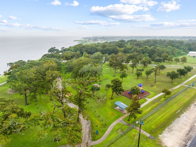 14910 High Meadow Ln, Baytown, TX 77523 - drone / aerial view of a nearby body of water