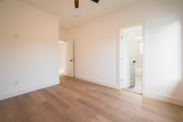 4504 Rosemont St, Houston, TX 77051 - unfurnished room featuring a ceiling fan and light wood finished floors