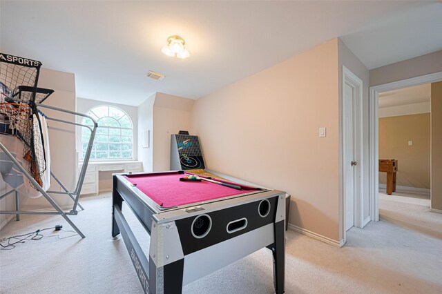 3665 Maranatha Dr, Sugar Land, TX 77479 - playroom featuring carpet flooring and pool table