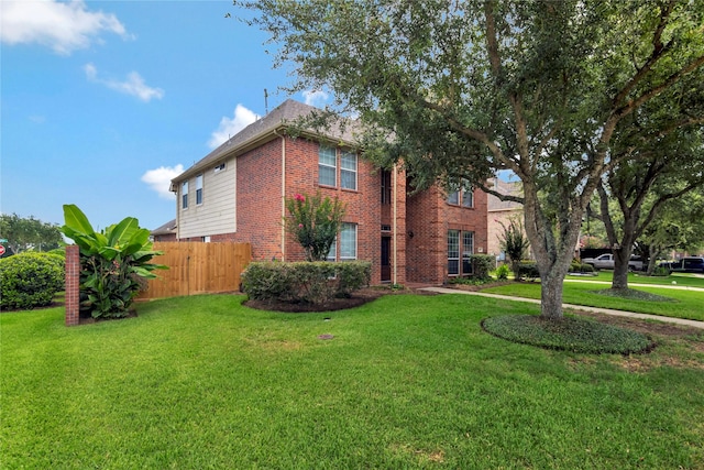 216 Willow Pointe Dr, League City, TX 77573 - view of side of property with brick siding