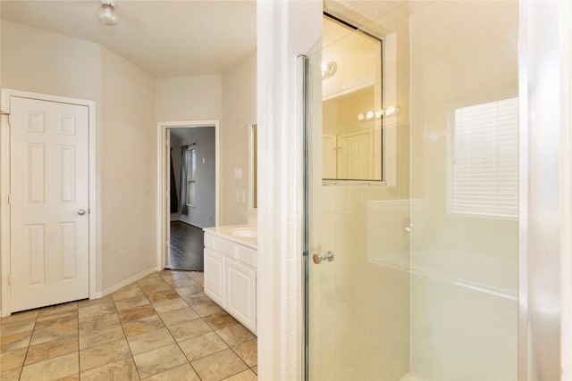216 Willow Pointe Dr, League City, TX 77573 - bathroom with vanity and a shower stall