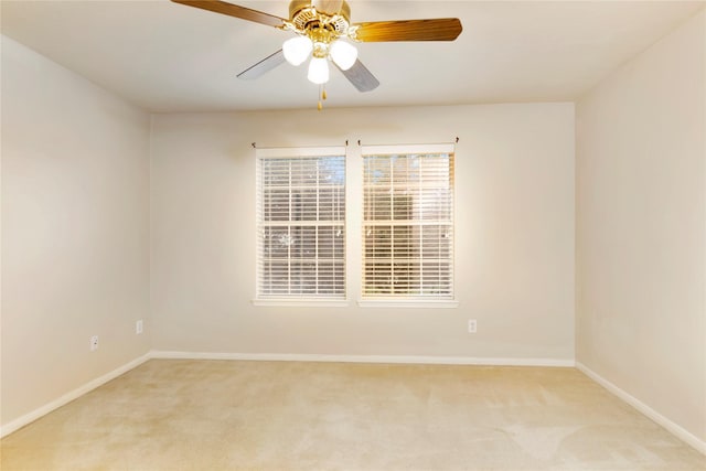 216 Willow Pointe Dr, League City, TX 77573 - spare room featuring light colored carpet and a ceiling fan