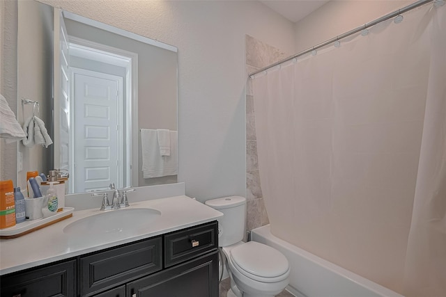 11527 Taagan Ln, Richmond, TX 77407 - full bathroom featuring vanity and shower / bath combo with shower curtain