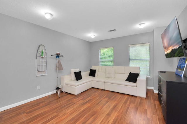 5822 Santa Bernadetta, Houston, TX 77017 - living area with wood finished floors and baseboards