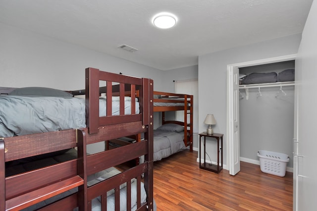 5822 Santa Bernadetta, Houston, TX 77017 - bedroom with wood finished floors and a closet