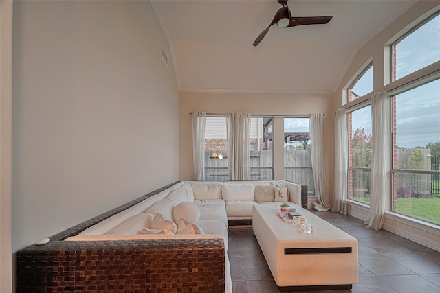 8707 Crossriver Ln, Houston, TX 77095 - sunroom featuring lofted ceiling