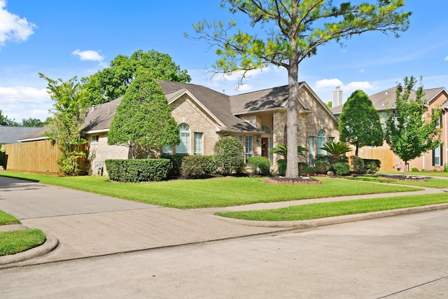 1512 Pine Ridge Ln, Pearland, TX 77581 - view of front facade with stone siding