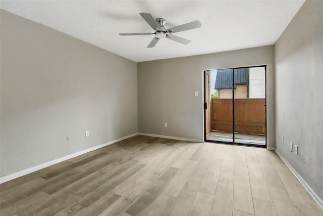 8423 Hearth Dr Unit 26, Houston, TX 77054 - spare room with light wood-style flooring and ceiling fan