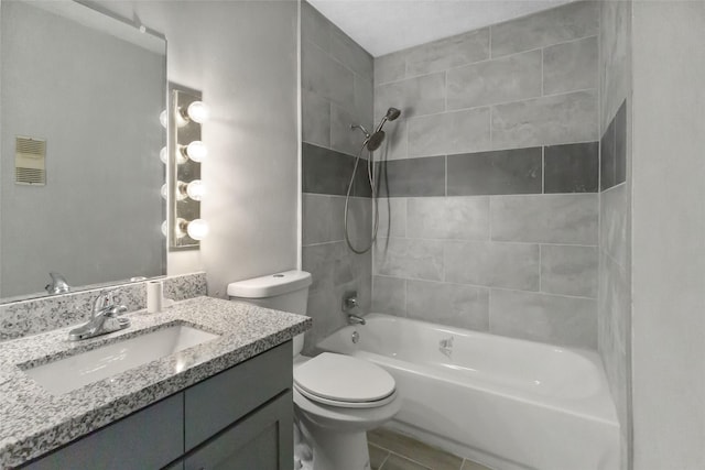 8423 Hearth Dr Unit 26, Houston, TX 77054 - full bathroom with tub / shower combination, vanity, and tile patterned flooring