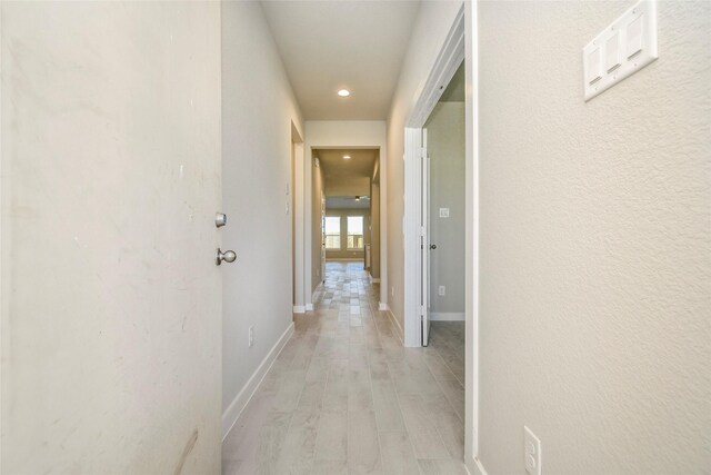 11110 Crocus Dr, Houston, TX 77044 - hall featuring recessed lighting and light wood-style floors